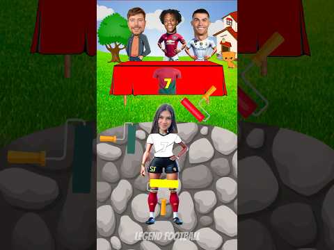 "Who Will Fix Celine's Jersey? 👕🎨"mr beast ronaldo ıshowspeed