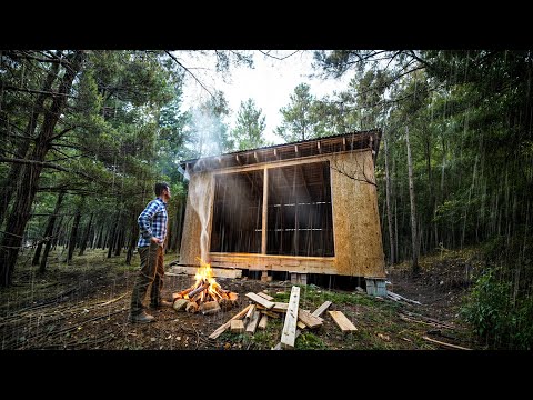 HIDING from the RAINS under the new roof of a BIG FRAME HOUSE