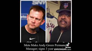 #Mets Make #AndyGreen Permanent Manager; signs 3 year extension #mlb #baseball