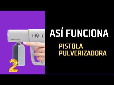 asi funciona una p-i-s-t-o-l-a  pulverizadora de alcohol con baterias por principio venturi