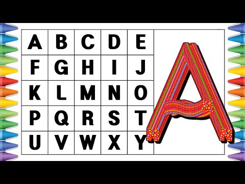 [알파벳 놀이] 유아와 어린이를 위한 ABCD 대문자 A부터 Z까지 쓰기 | Kids Alphabet A to Z | abc song | a for apple | abcd song