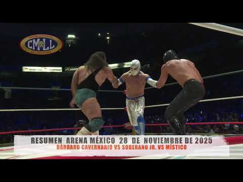 CMLL-FINAL DEL TORNEO "LA LEYENDA AZUL" /MÍSTICO VS B. CAVER...