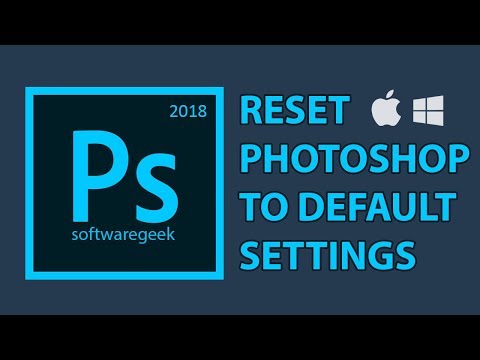 reset photoshop cc 18 to default setup
