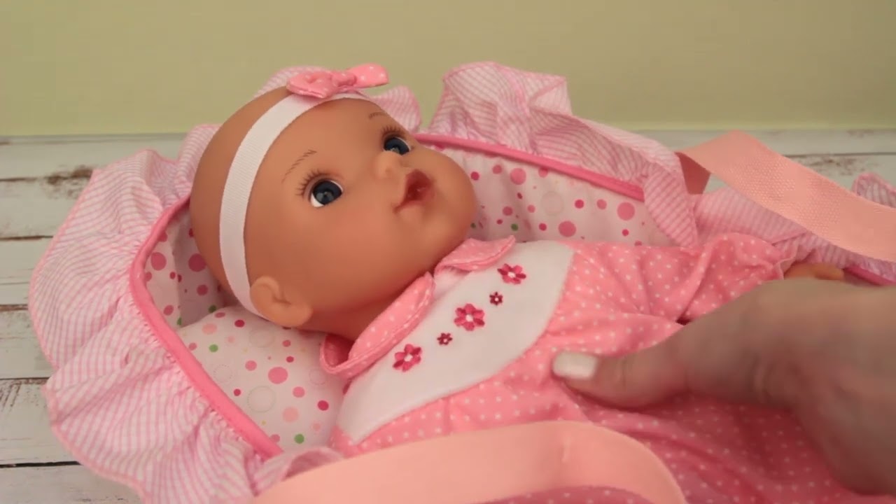 Пупс Rock-a-Bye Baby в кроватке с аксессуарами 38см с 2лет  - видео