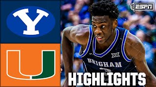 BYU Cougars vs. Miami Hurricanes | Full Game Highlights | ESPN College Basketball