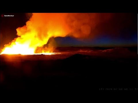 Islanda, nuova eruzione vulcanica a Reykjanes