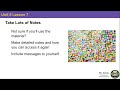 Effective Note-Taking and Source Tracking