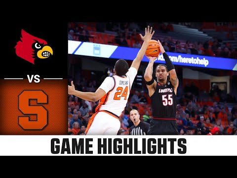 Louisville Vs. Syracuse Game Highlights | 2023-24 ACC Men's Basketball ...