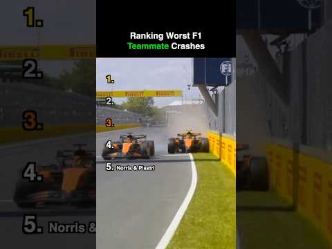 Ranking worst F1 teammate crashes…