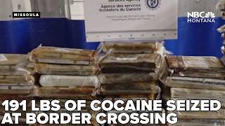 Officers seize nearly 191 pounds of cocaine at Coutts port of entry in Alberta
