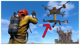 YouTube thumbnail for Oblivion's video titled 'Using Drones To STEAL Guns From TOXIC Clans (They were Not Happy)'