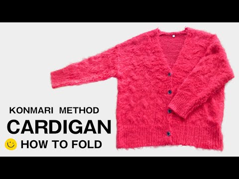 How to fold a cardigan　-Konmari Method-
