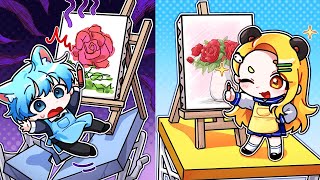 그림을 못 그리면 죽는 공포의 서바이벌에서 겨뤘습니다 ㅋㅋㅋ【로블록스 그림 또는 oof】