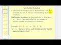 Set Builder Notation Concepts