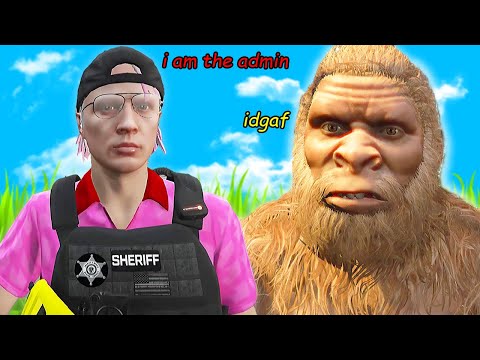 monkey man trolls salty admins... GTA 5 RP