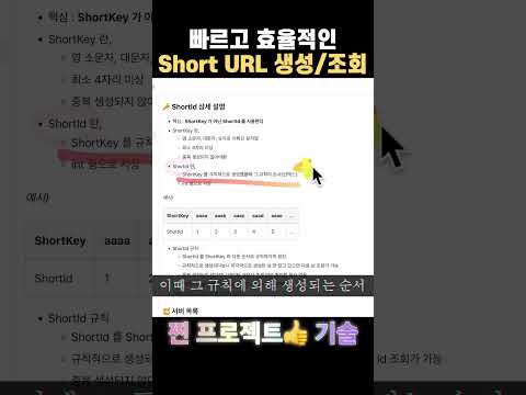 빠르고 효율적으로 Short URL 을 생성/조회하는 방법 - 찐 프로젝트👍 기술