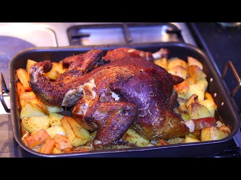 Jinsi ya Kuoka Kuku Mzima Kwenye Oven|How to Roast the Whole Chicken and Vegetable in the Oven
