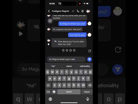 WHAT IS YOUR NAME??!?! #jujutsukaisen #megumifushiguro #characterai