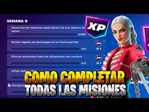 COMO COMPLETAR TODAS LAS MISIONES DE LA SEMANA 0 TEMPORADA 2 CAPITULO 6 FORTNITE