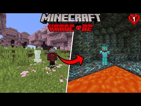 GETTING DIAMONDS In Minecraft Hardcore