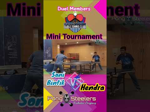 #tenismejacilegon Soni Bintix Vs Hendra Penholder #krakatauposco #tabletennis Mini tournamen