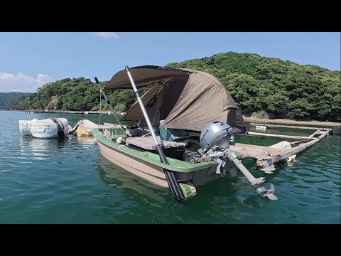 謎の沈没船の上に浮かぶ朽ち果てた桟橋で釣りキャンプしてみたよ！