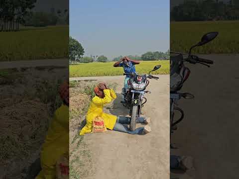 He got his leg broken by a motorcycle.