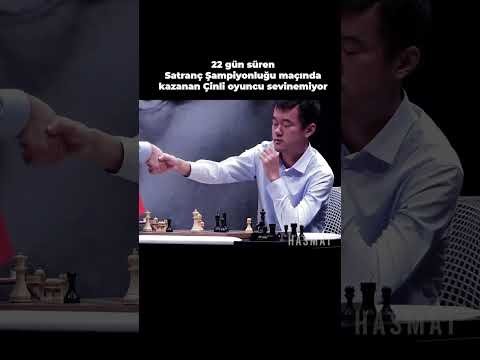 Satranç Şampiyonu Olan Çinli Oyuncu Sevinemiyor #shorts