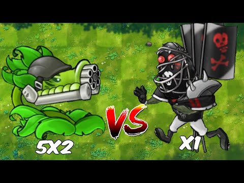 PVZ Fusion 2.2 - All Fusion Plants VS Ultimate Black Olive General New Zombie - Who will win?