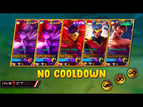 CHOU NO COOLDOWN SKILL!! CHEAT OR NOT ? ( unli freestyle )
