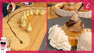 Le gâteau de la reine Hélène ! Crêpes et poires belle-hélène, le mariage parfait 🙂