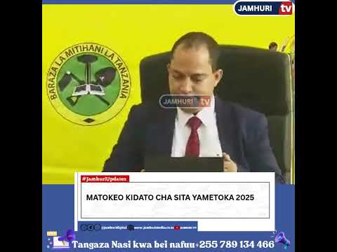 MATOKEO YA KIDATO CHA SITA YAMETOKA