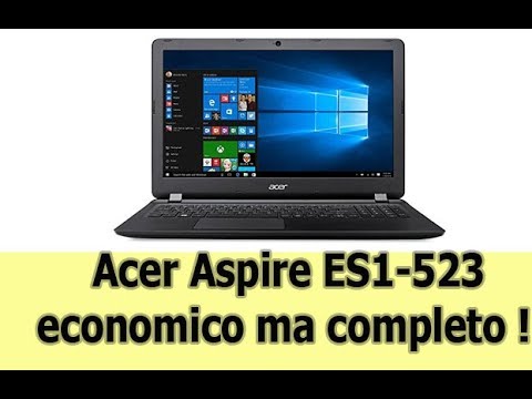 (ITALIAN) Notebook Acer Aspire ES1 523 26S0  AMD E1 7010 recensione e scheda tecnica