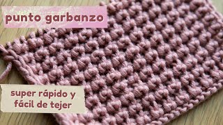 №160 ⭐️ punto garbanzo a dos agujas ⭐️ te encantará tejer este bonito punto 😉