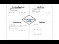 Solving Multistep Equations with One Variable