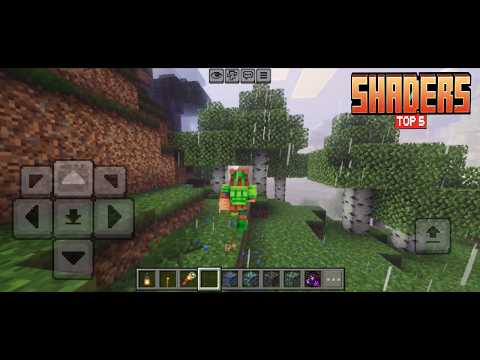 Los NUEVOS y MEJORES 5 shaders para minecraft BEDROCK 1.21 - top 5 SHADERS para mcpe 1.21 Sin Lag