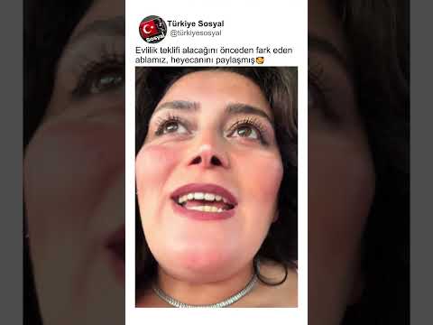 Evlilik Teklifi Alacağını Fark Eden Ablamız Heyecanını Paylaşmış🥰