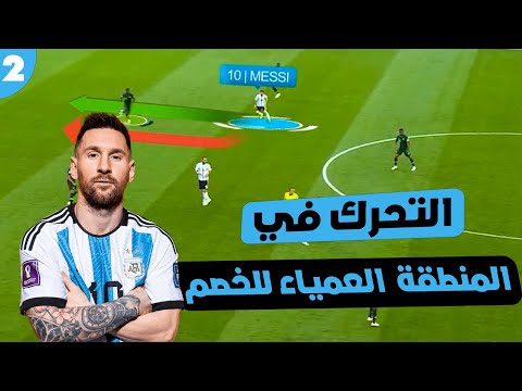 التحرك في المنطقة العمياء للخصم في كرة القدم | الجزء الثاني | أساسيات التحرك بدون الكرة 📉⚽