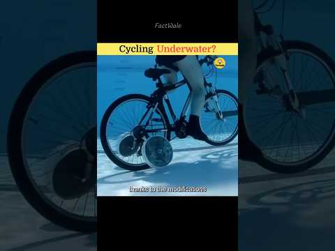 Is Cycling in Underwater Possible?? #factwale #cycling #swimming