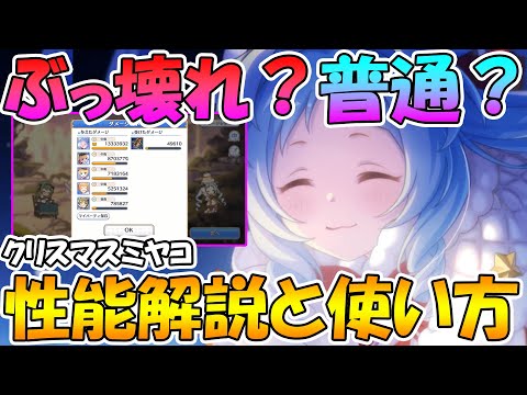 【プリコネR】また評価の難しいキャラ登場wwクリスマスミヤコの性能解説と使い方について【クリスマスミヤコ】