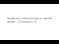 Trigonometric Functions and Quadrants
