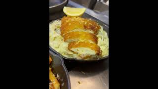 Escalope Chicken Alfredo #food #foodie #streetfood #escalope