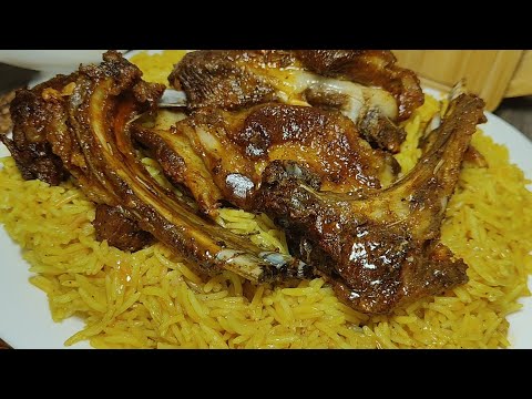 اذا بقالك شوي لحم العيد غير متراطيش👌زوجي ياكل ويشكر😄 كوتلات محمرين في الفرن مع أرز يجي مزربع على حبة
