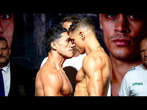 JAI OPETAIA vs DAVID NYIKA WEIGH IN DRAMA | BOTH MEN PULLED APART | TASMAN FIGHTERS MAIN EVENT