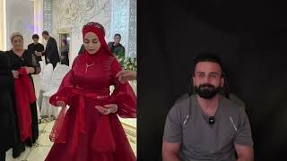 اخو العروسه تربط حزام احمر من اللؤلؤه ولابس فستان احمر لأنها الميت 🥺💔💔❤️