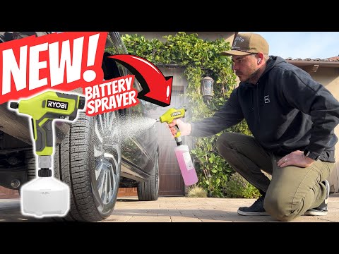 The Amazing New Ryobi Compact Battery Powered Chemical Sprayer! REVIEW