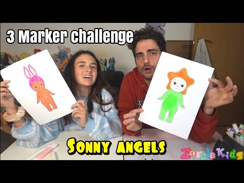 3 MARKER Sonny Angels !! que dibujo es el más bonito