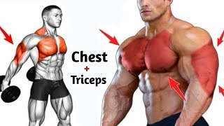 CHEST and TRICEPS Workout at gym | chest exercise, tricep exercise