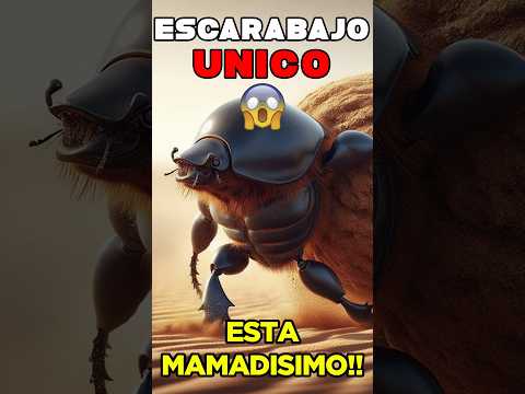 Este escarabajo tiene más fuerza que yo.