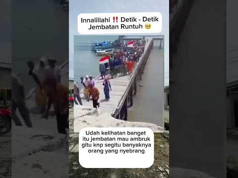 Runtuh jembatan melebihi manusia #viralvideos #viralshorts